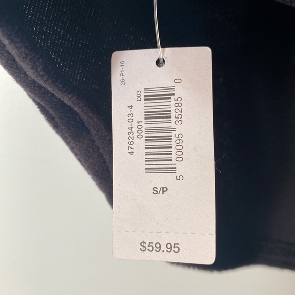 Gap Black Velour Lounge Shirt and Joggers sz S - Picture 3 of 4